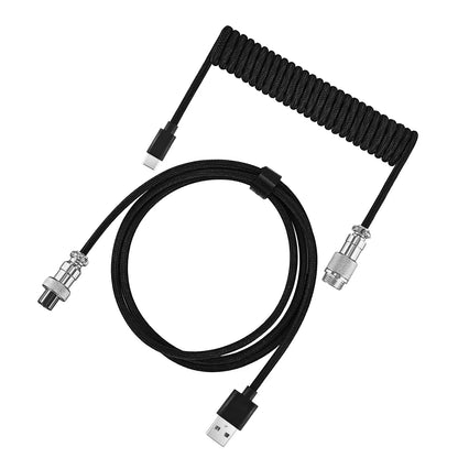 Custom Type C Mechanical Keyboard Coiled Cable 