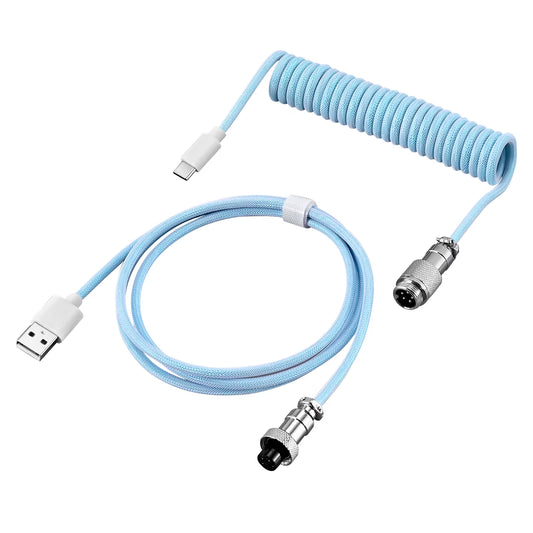 Custom Type C Mechanical Keyboard Coiled Cable 