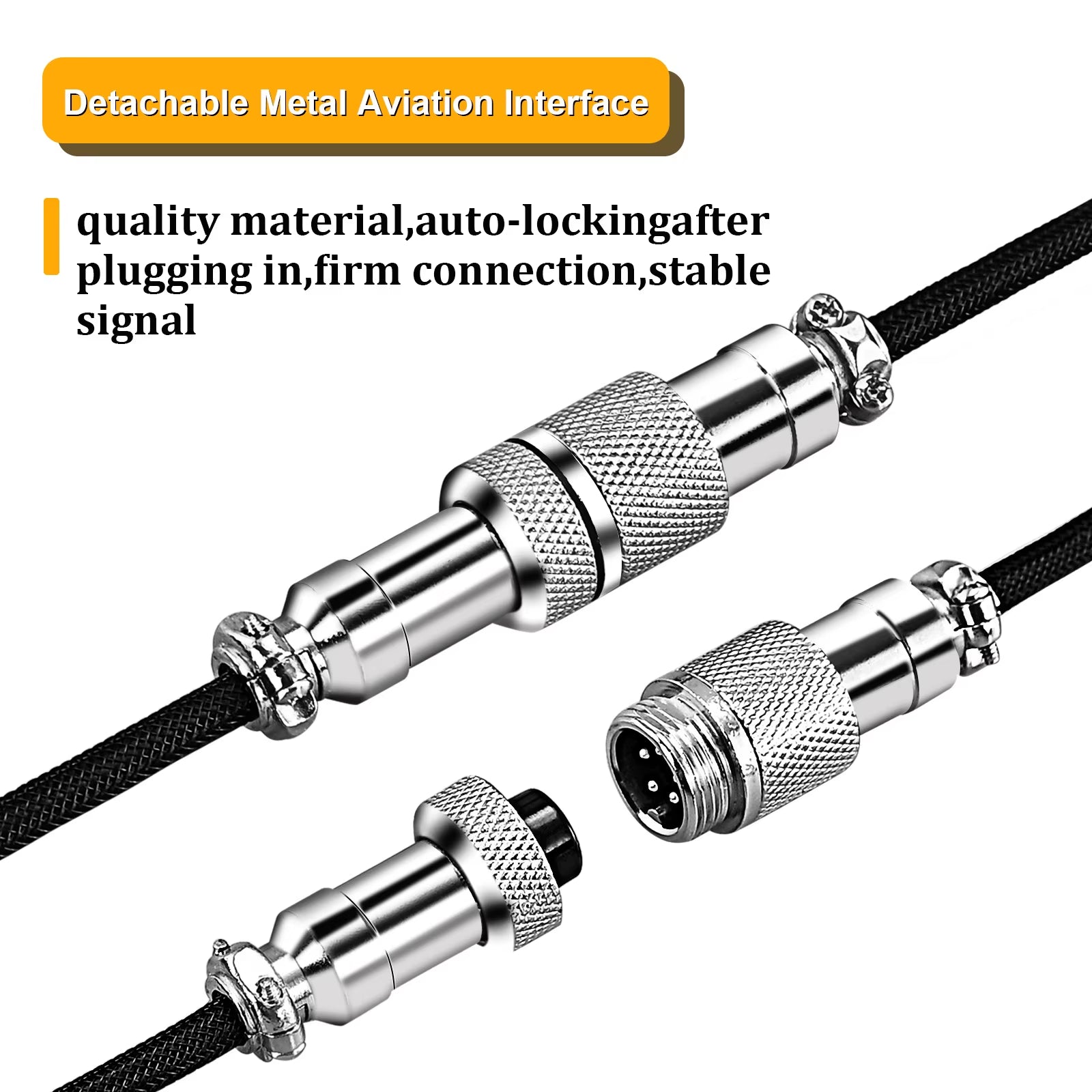 Custom Type C Mechanical Keyboard Coiled Cable 