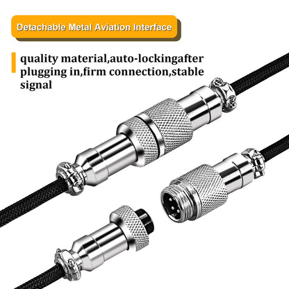 Custom Type C Mechanical Keyboard Coiled Cable 